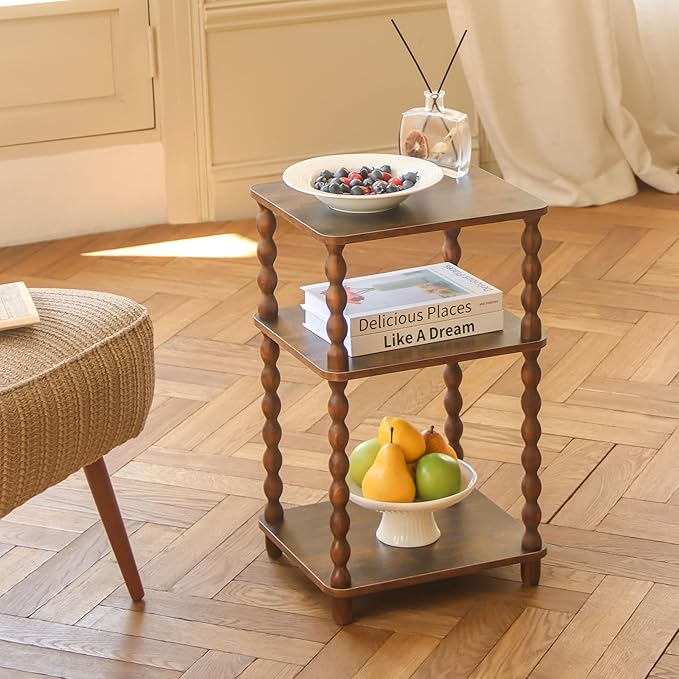 RetroHaven™ 3-Tier Vintage Side Table