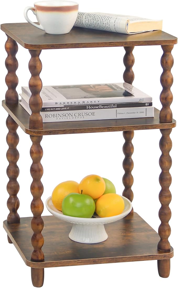RetroHaven™ 3-Tier Vintage Side Table