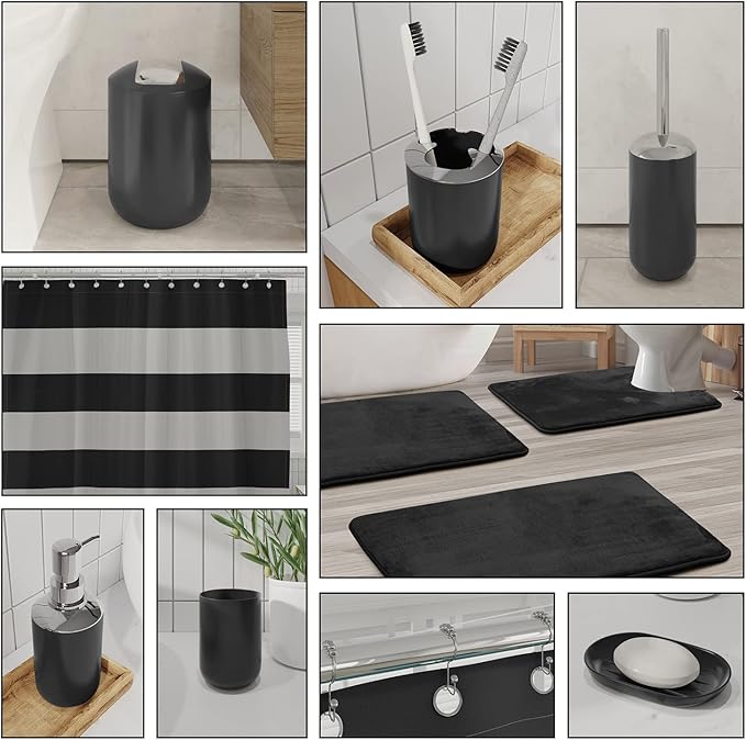 NoirHaven™ 15-Piece Bathroom Set